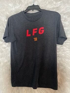 TB12 Tom Brady “LFG” Men’s Black Short Sleeve T-Shirt. Size Small